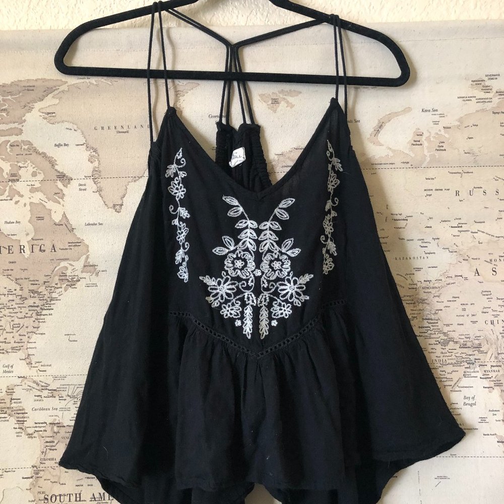 Embroidered Flow Tank Top